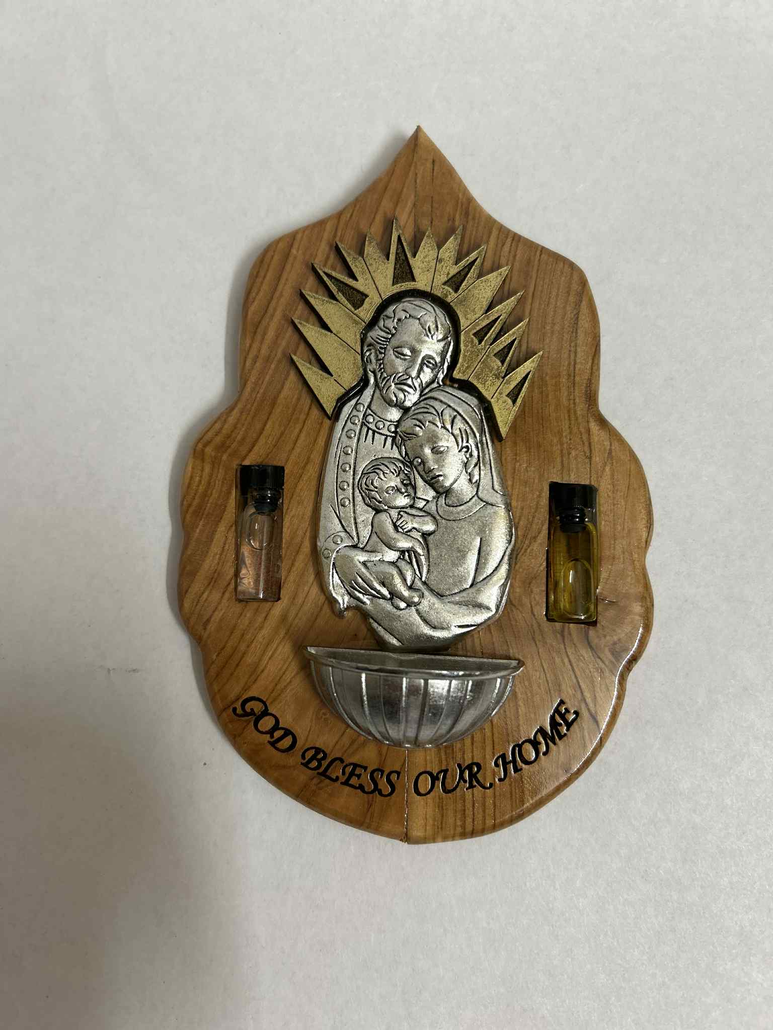 Religious Wall Hanging with Holy Family Design