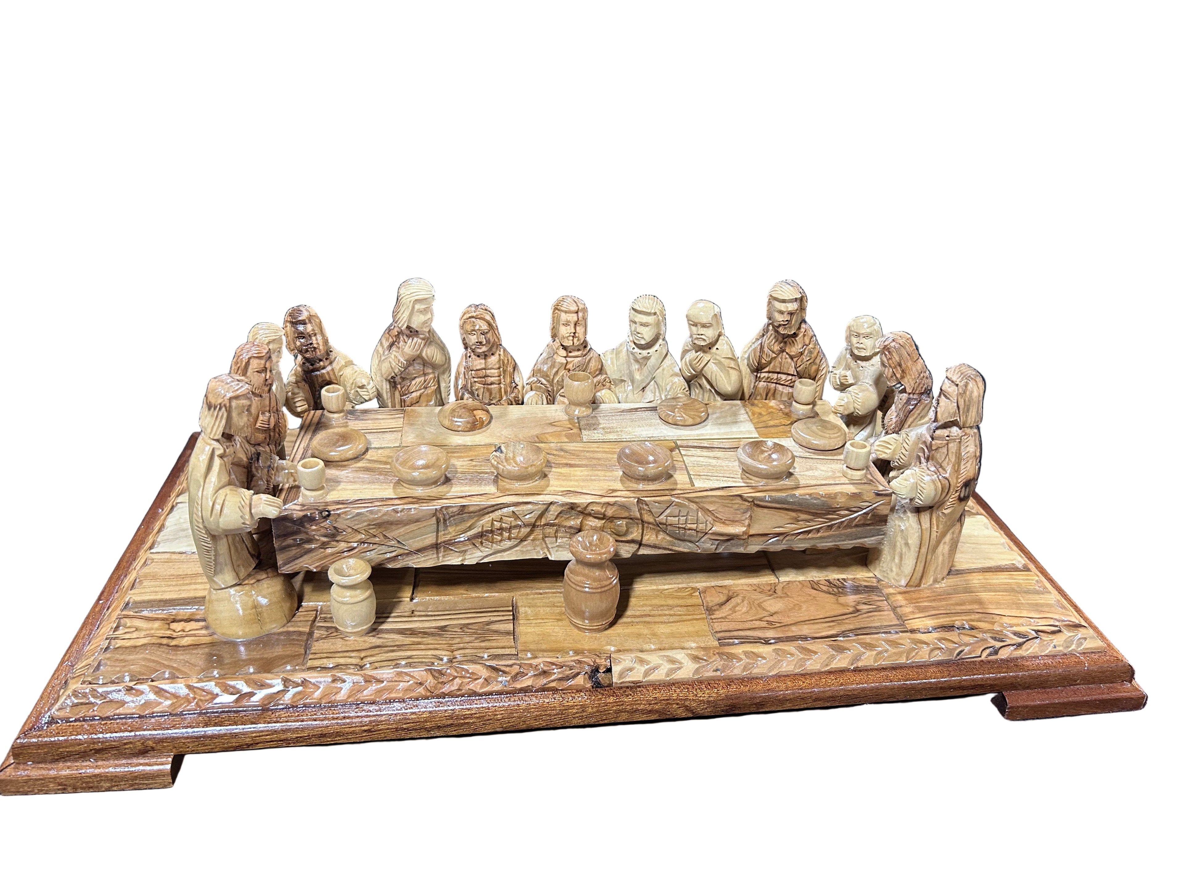 Olive Wood Sculpture of the Last Supper