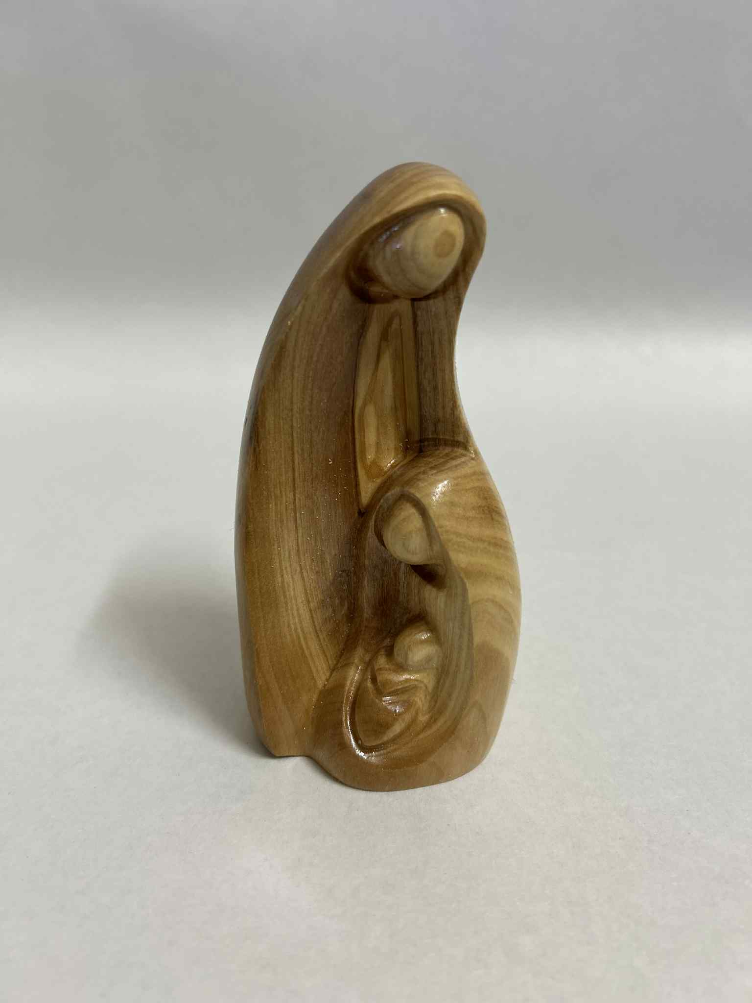 Embrace of Love – Hand-Carved Wooden Family Sculpture
