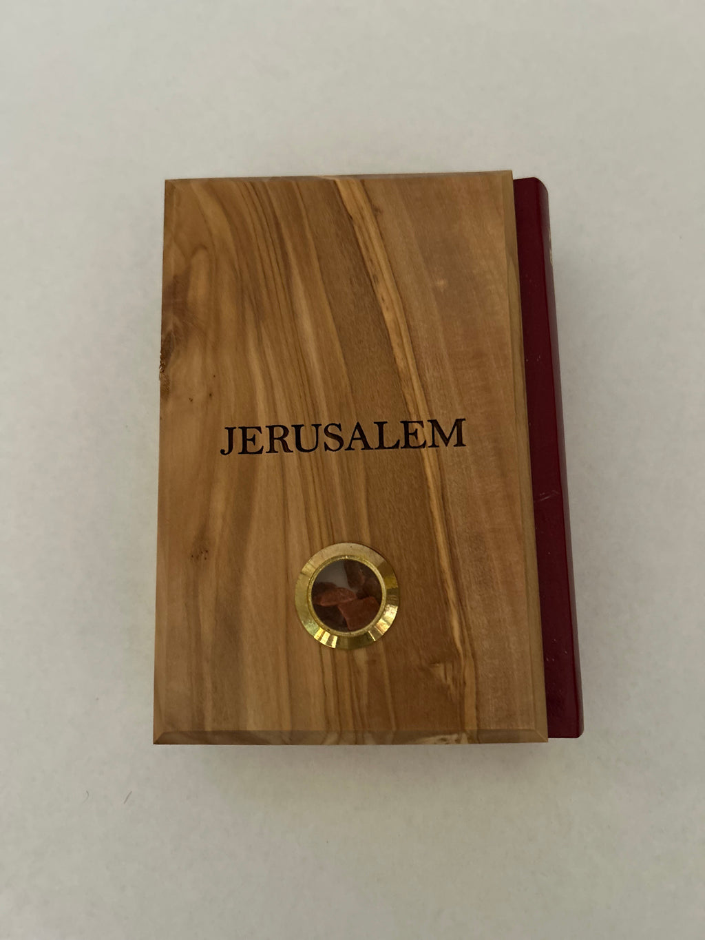 Olive Wood Holy Bible with Lord's Prayer and Last Supper Engraving