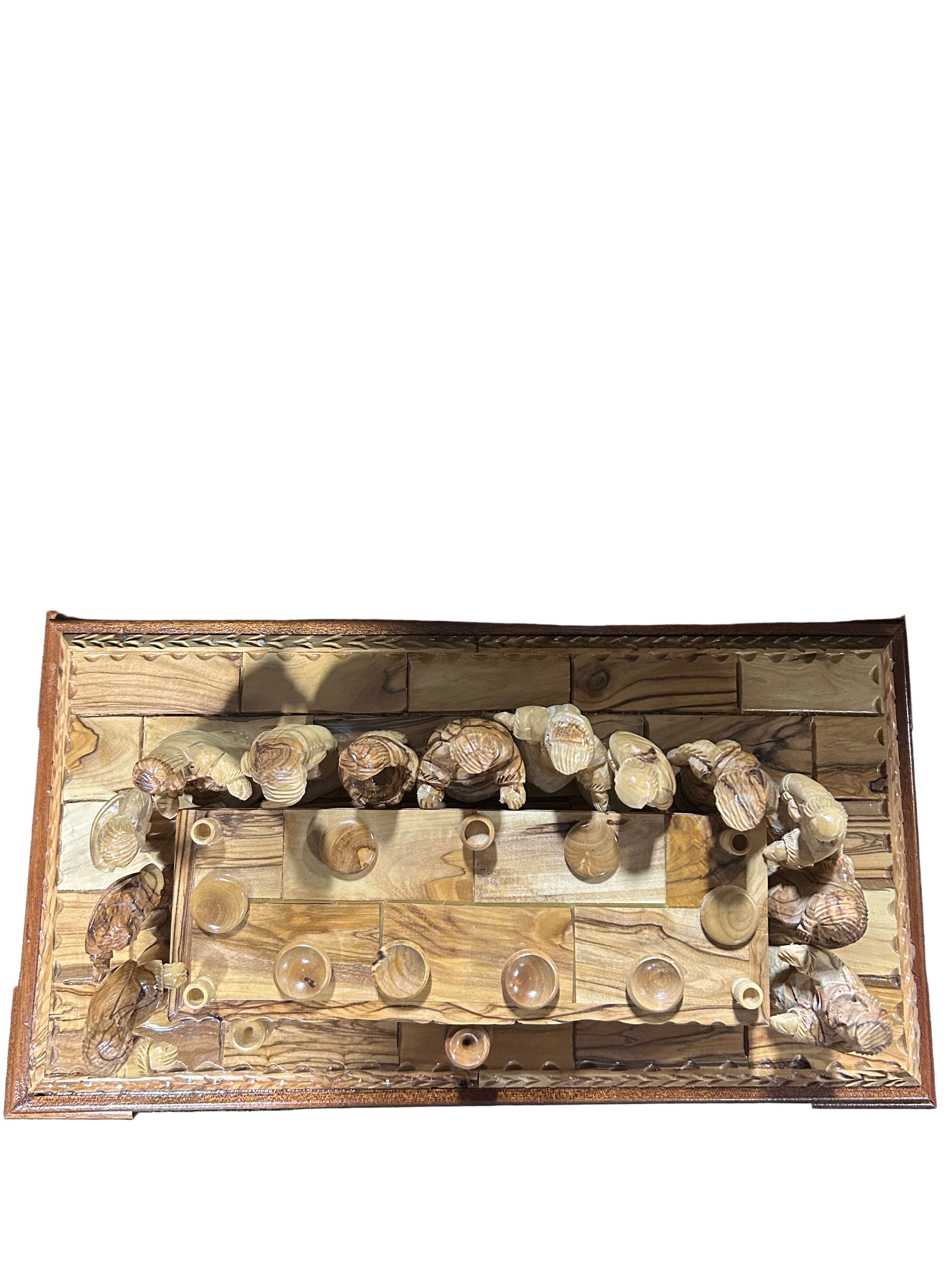 Olive Wood Sculpture of the Last Supper