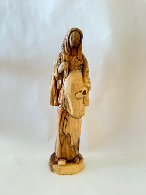 Wooden Sculpture of the Virgin Mary with Baby Jesus